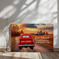 Gallery Wrapped Canvas Multiple Variant Landscape 2.0 - God Blessed the Broken Road