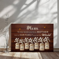 Personalized Custom Canvas – Mom Gift with Kids' Names - TreasuredTale