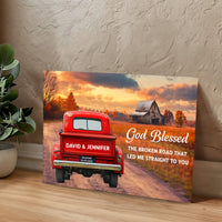 Gallery Wrapped Canvas Multiple Variant Landscape 2.0 - God Blessed the Broken Road