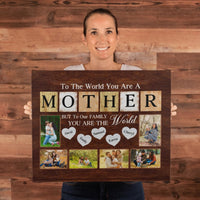 Personalized Canvas – Gift for Mom with Kids' Names and Photos - TreasuredTale