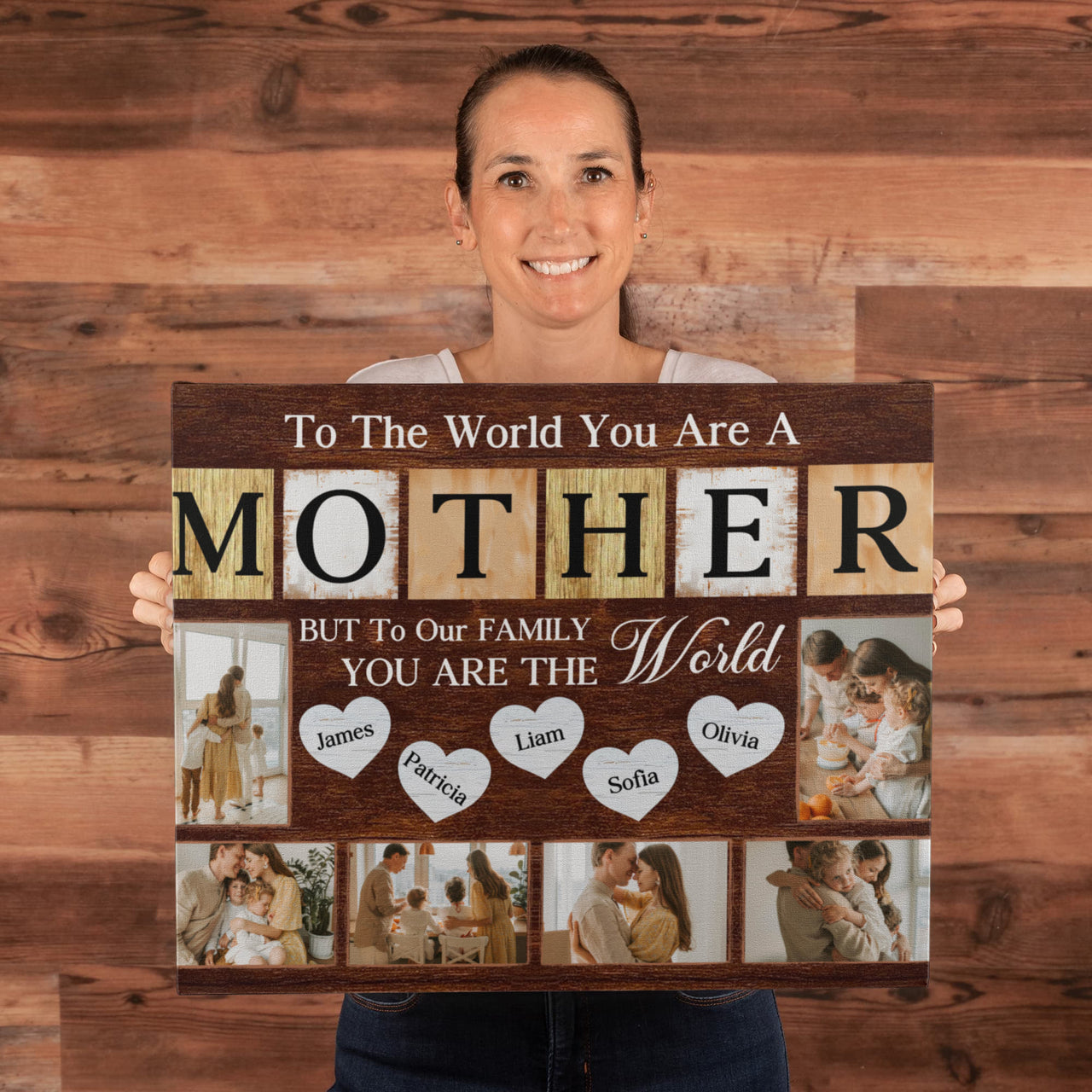 Gallery Wrapped Canvas Multiple Variant Landscape for Mom - Mother's Day - To the World You are a Mother