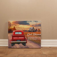 Gallery Wrapped Canvas Multiple Variant Landscape 2.0 - God Blessed the Broken Road