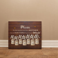 Personalized Custom Canvas – Mom Gift with Kids' Names - TreasuredTale