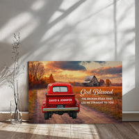 Gallery Wrapped Canvas Multiple Variant Landscape 2.0 - God Blessed the Broken Road