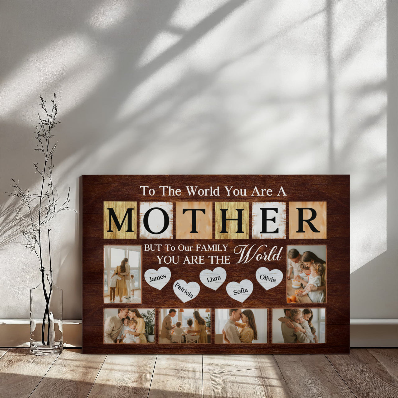 Gallery Wrapped Canvas Multiple Variant Landscape for Mom - Mother's Day - To the World You are a Mother