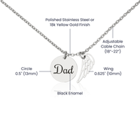 Memorial Necklace for the Loss of a Father – 