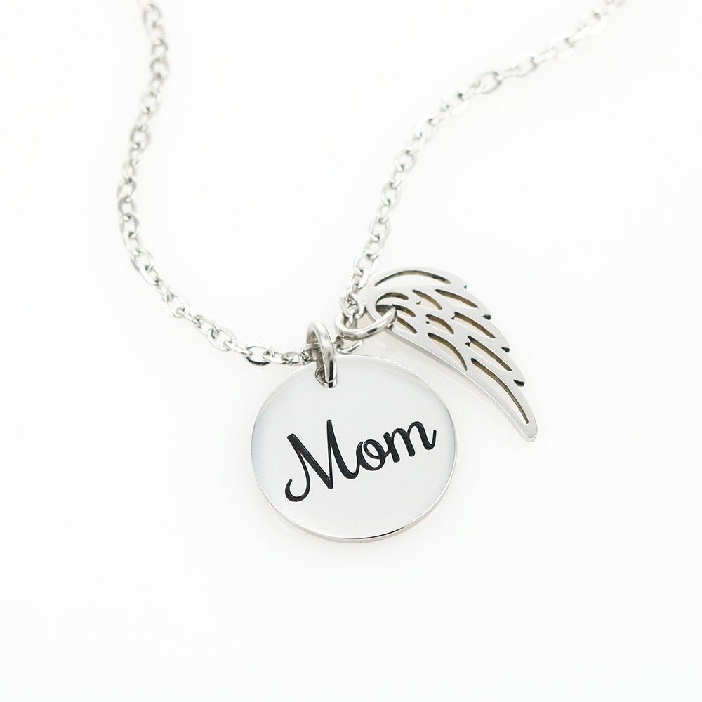 Memorial Necklace in Memory of Mom - TreasuredTale