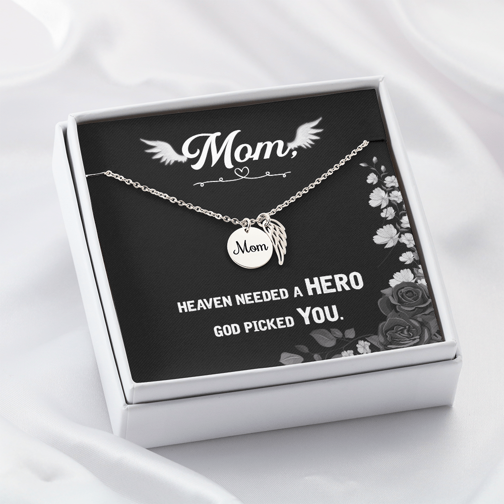 Memorial Necklace – Mom - 12 - TreasuredTale