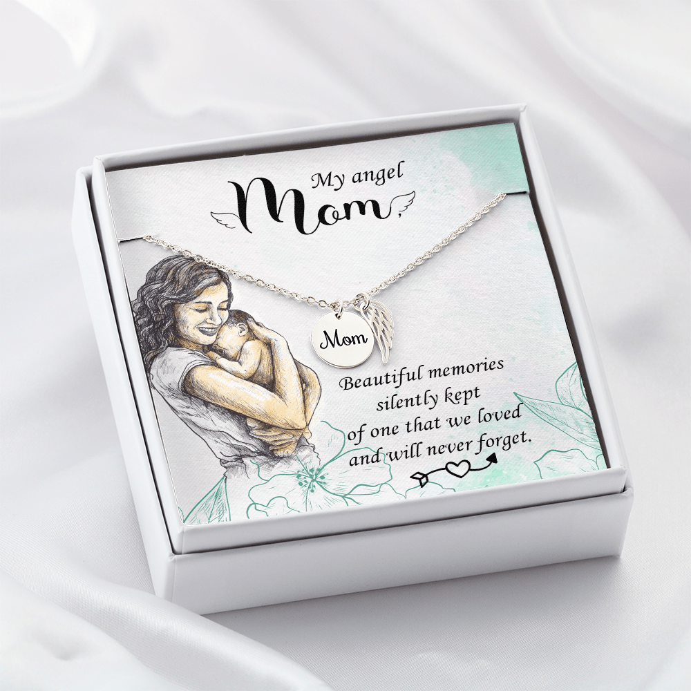 Memorial Necklace – Mom - 15 - TreasuredTale