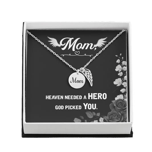Memorial Necklace – Mom - 12 - TreasuredTale