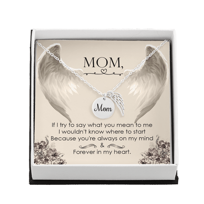 Memorial Necklace – Mom - 8 - TreasuredTale