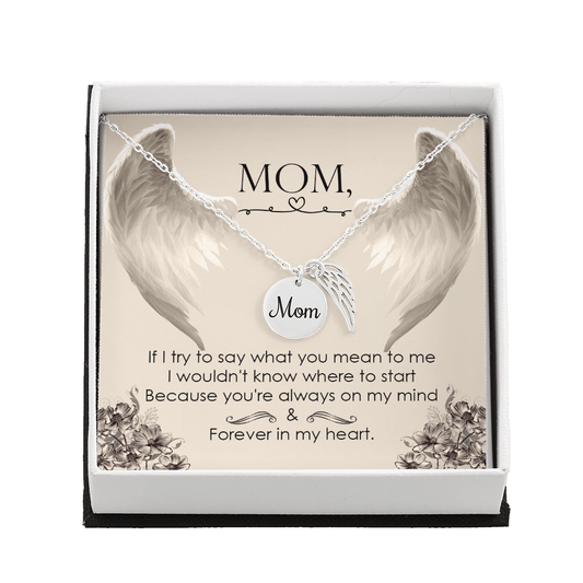 Memorial Necklace – Mom - 8 - TreasuredTale
