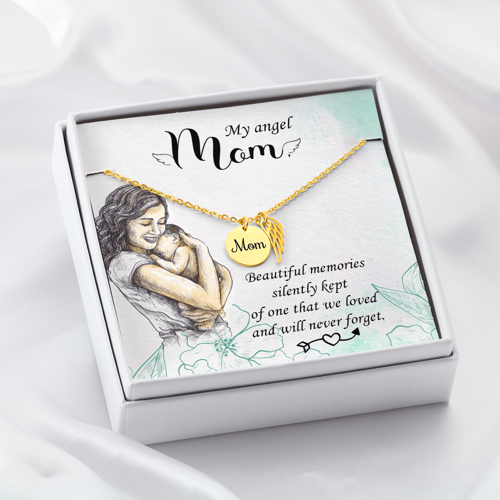 Memorial Necklace – Mom - 15 - TreasuredTale