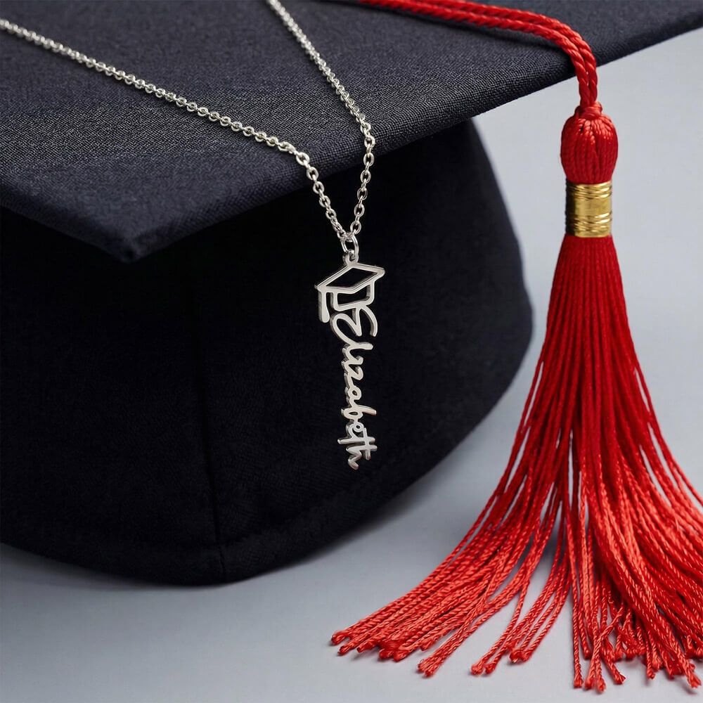 Graduation Cap Necklace - no mc2