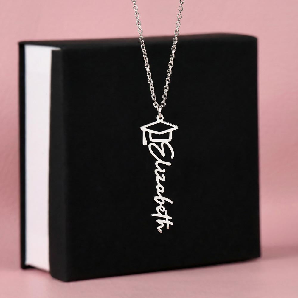 Graduation Cap Necklace - no mc1