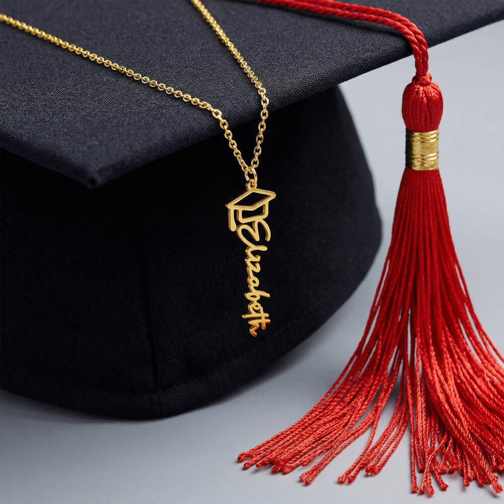Graduation Cap Necklace - no mc2