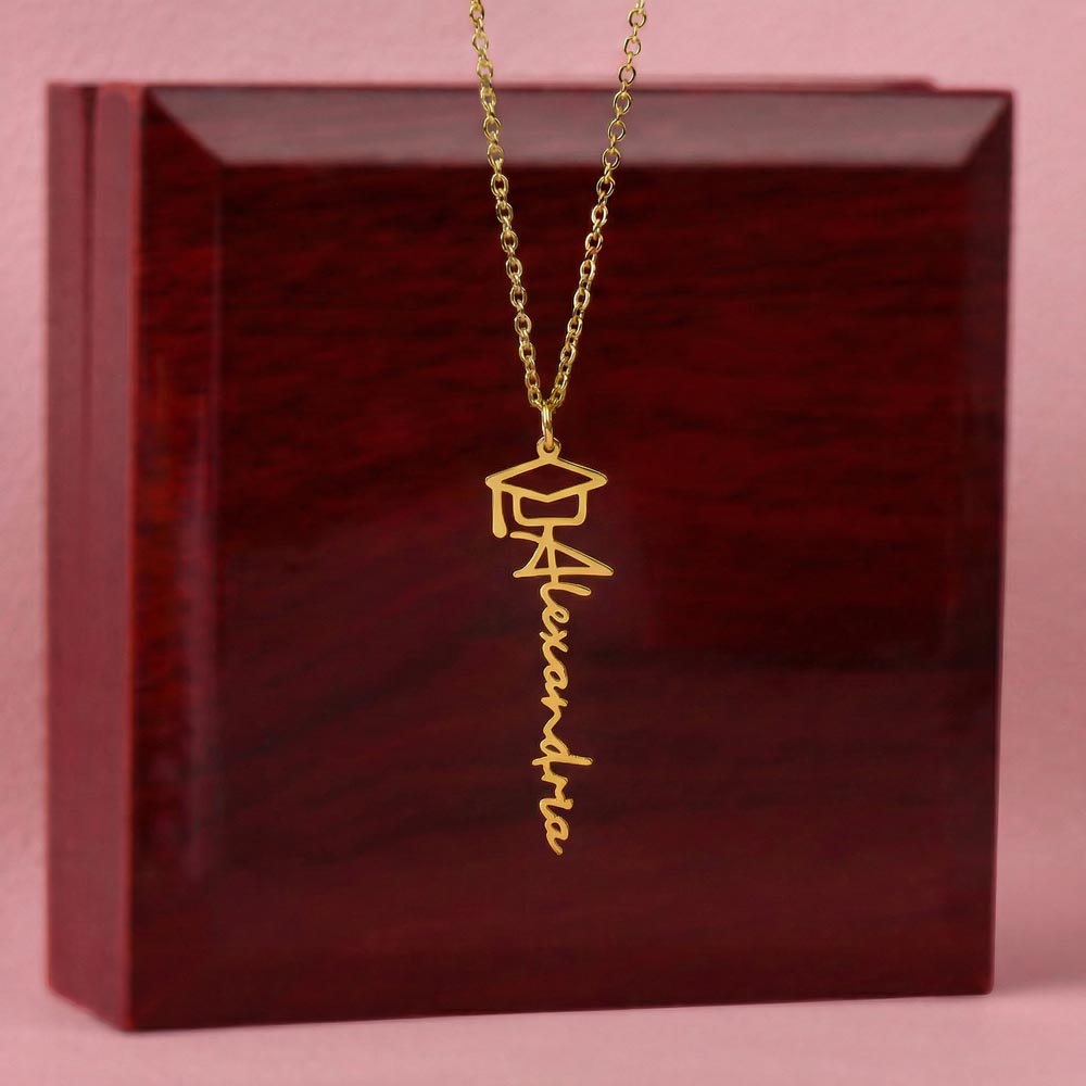 Graduation Cap Necklace - no mc1