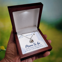 Baby Feet Heart Necklace to Mom To Be / Future Mom - Mother's Day Gift