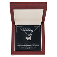 Baby Feet Heart Necklace for Mom To Be / Future Mom - Mother's Day Gift for Mommy