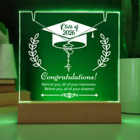 Keepsake Acrylic with Graduation Cap Name Necklace Bundle - Graduation