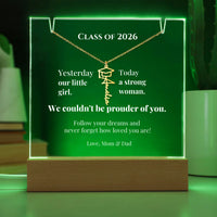 Keepsake Acrylic with Graduation Cap Name Necklace Bundle - Graduation (copy)