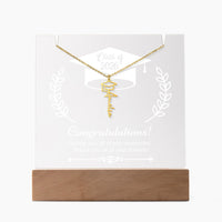 Keepsake Acrylic with Graduation Cap Name Necklace Bundle - Graduation