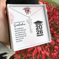 Graduation Cap Name Necklace - To a Beautiful Girl on her Graduation Day