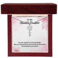 Graduation Cap Name Necklace - Gift for Daughter, May You Find Great Joy And Success