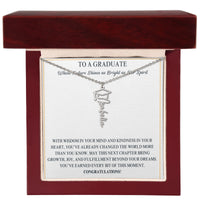 Graduation Cap Name Necklace - Wife