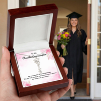 Graduation Cap Name Necklace - Gift for Granddaughter, May You Find Great Joy And Success