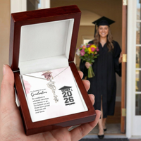 Graduation Cap Name Necklace - To a Beautiful Girl on her Graduation Day
