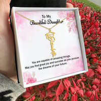 Graduation Cap Name Necklace - Gift for Daughter, May You Find Great Joy And Success