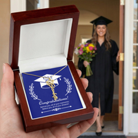 Graduation Cap Name Necklace - On Your Graduation Day