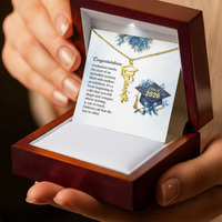 Graduation Cap Name Necklace - Congratulations, Graduation Marks