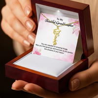 Graduation Cap Name Necklace - Gift for Granddaughter, May You Find Great Joy And Success