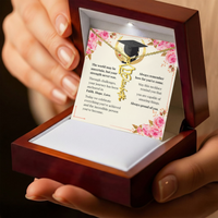 Graduation Cap Name Necklace - Faith. Hope. Love.