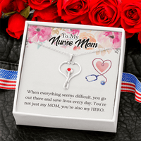 Heart Stethoscope Necklace – Gift for Mom, Nurse, Hero - TreasuredTale