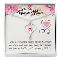 Heart Stethoscope Necklace – Gift for Mom, Nurse, Hero - TreasuredTale