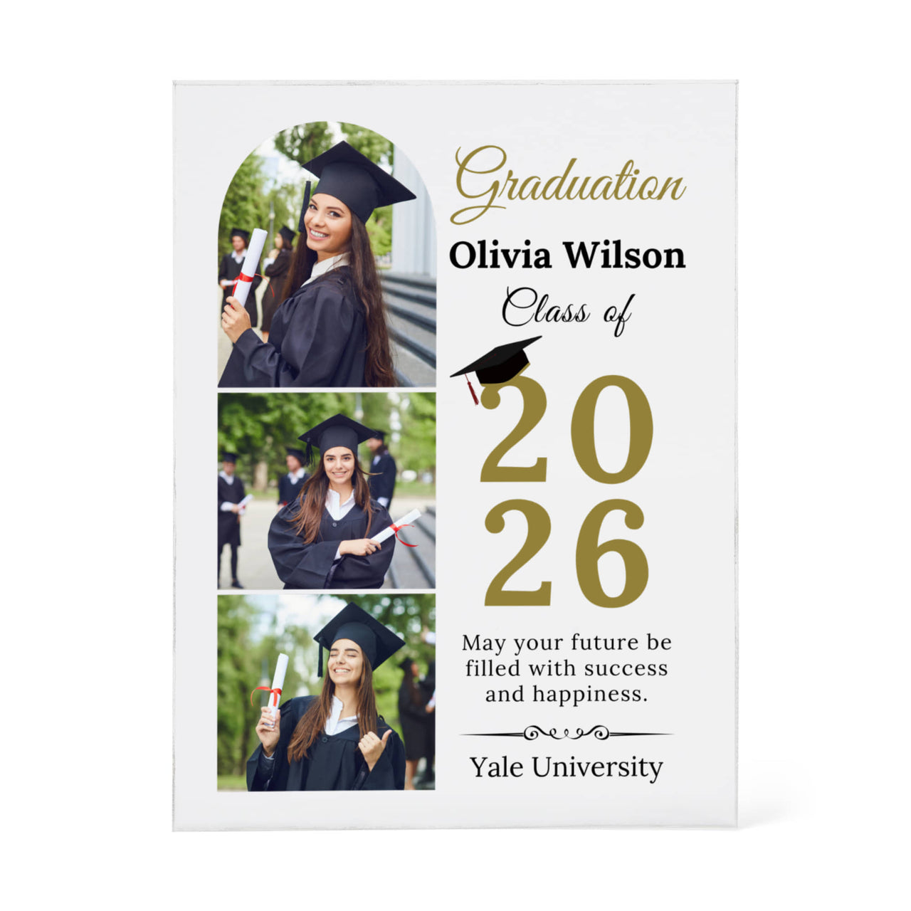 Printed Acrylic Block - Graduation