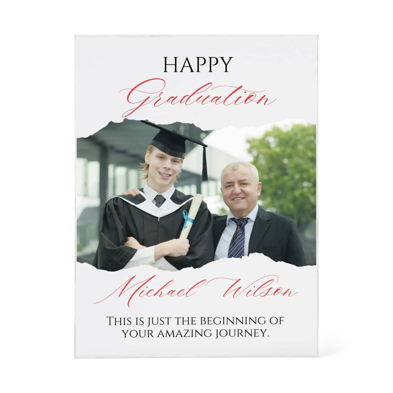 Printed Acrylic Block - Graduation