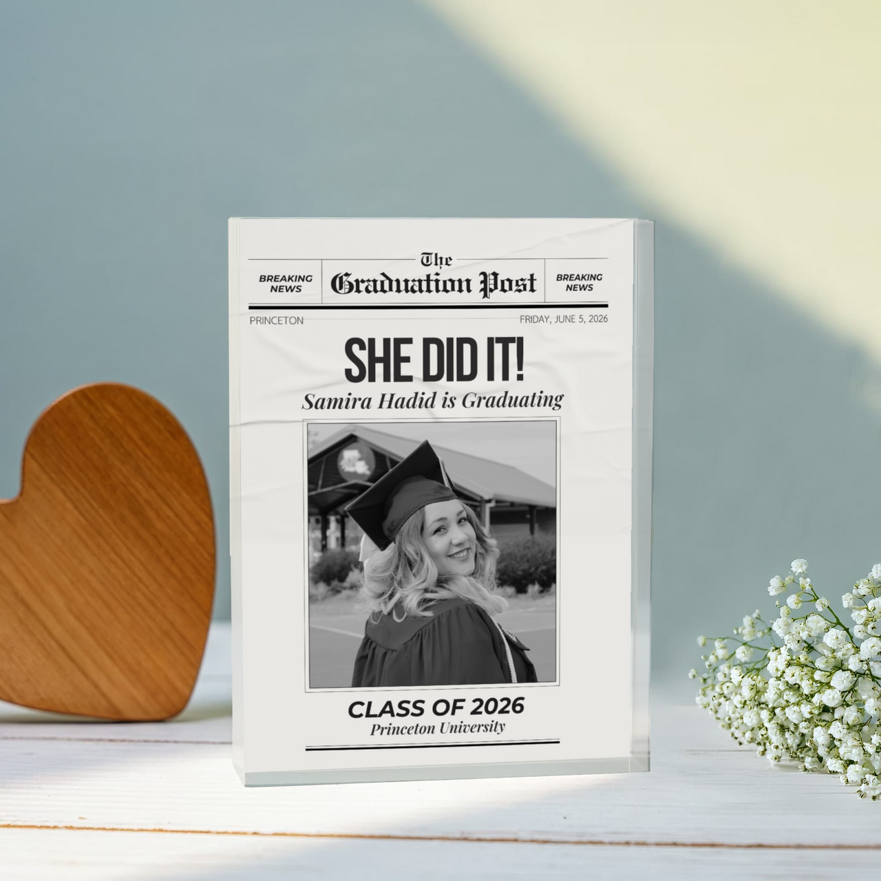 Printed Acrylic Block - Graduation