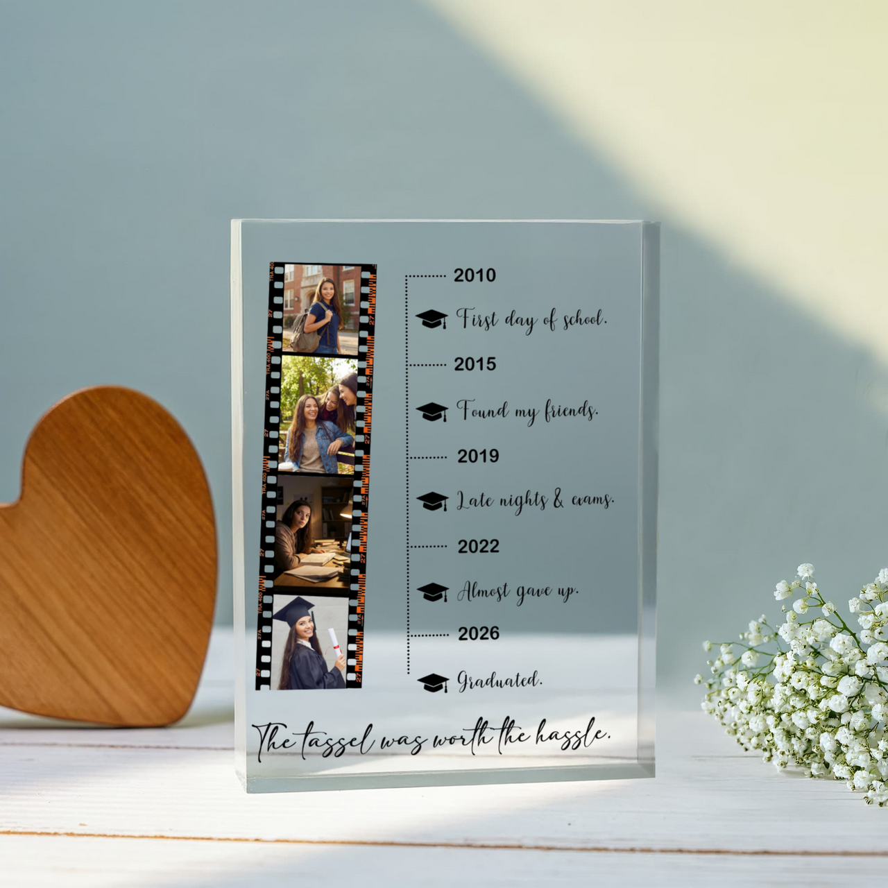 Printed Acrylic Block - Graduation personalized