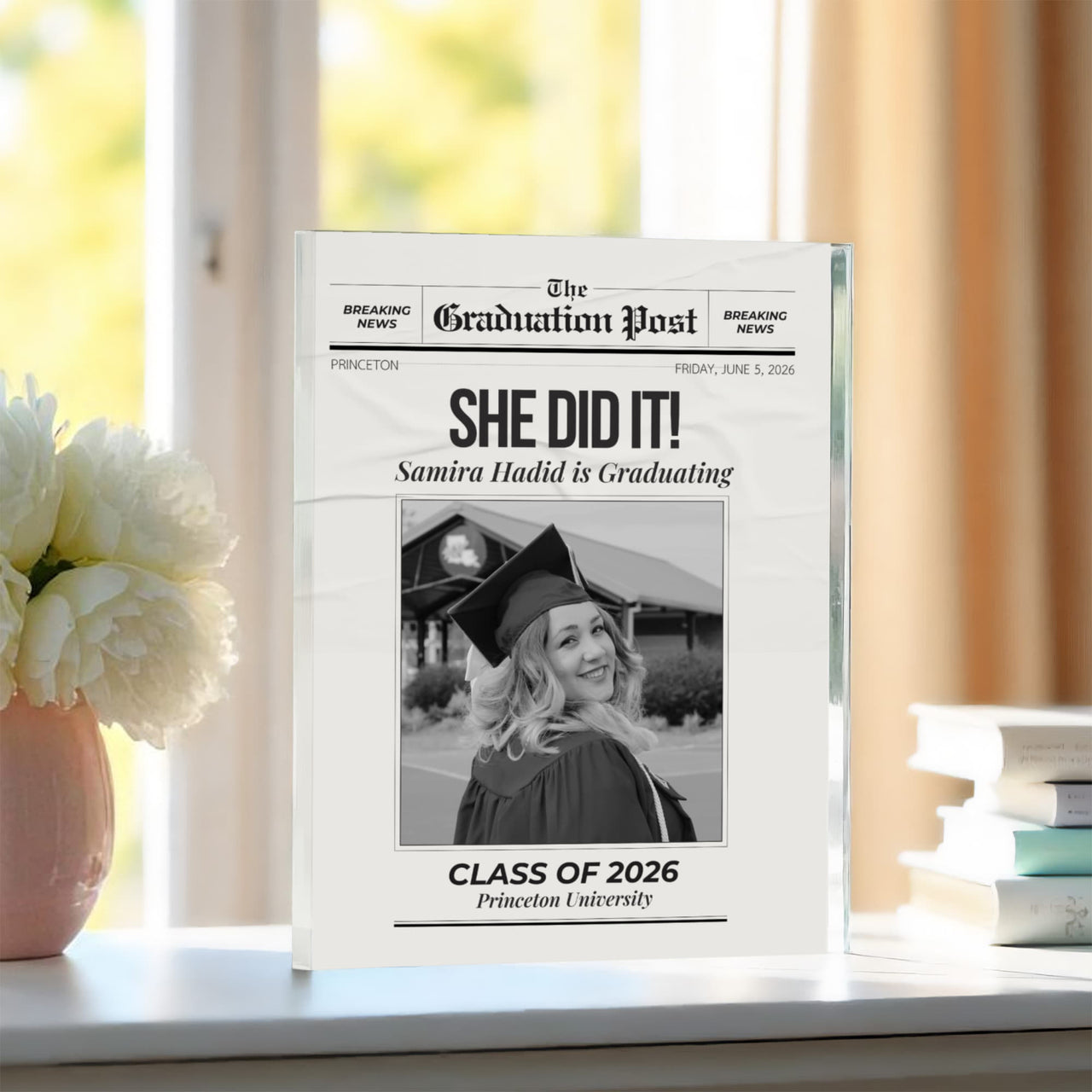 Printed Acrylic Block - Graduation