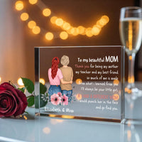 Funny Printed Acrylic Block for Mom - Mother's Day Gift