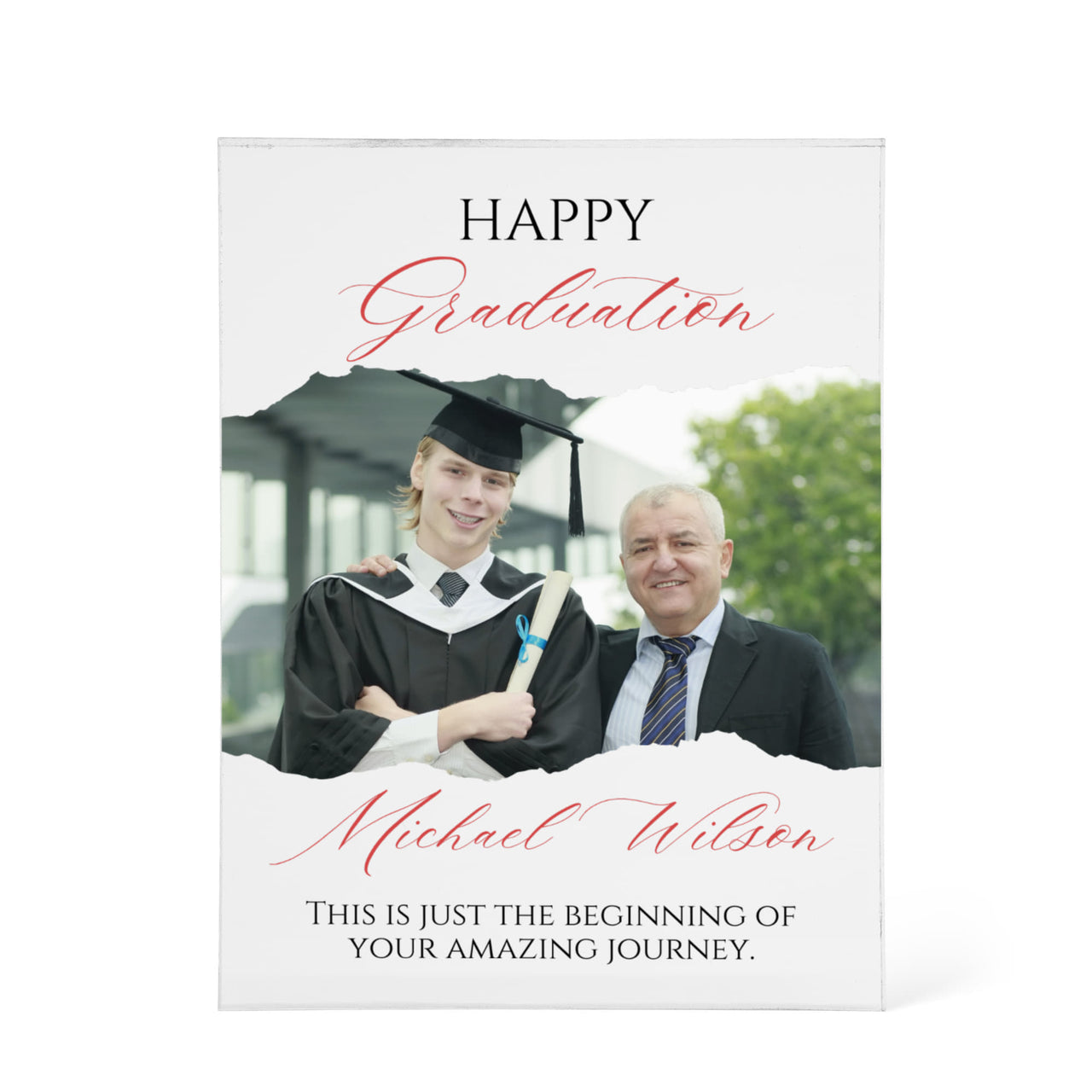 Printed Acrylic Block - Graduation