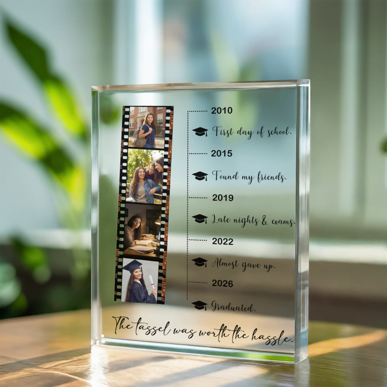 Printed Acrylic Block - Graduation personalized