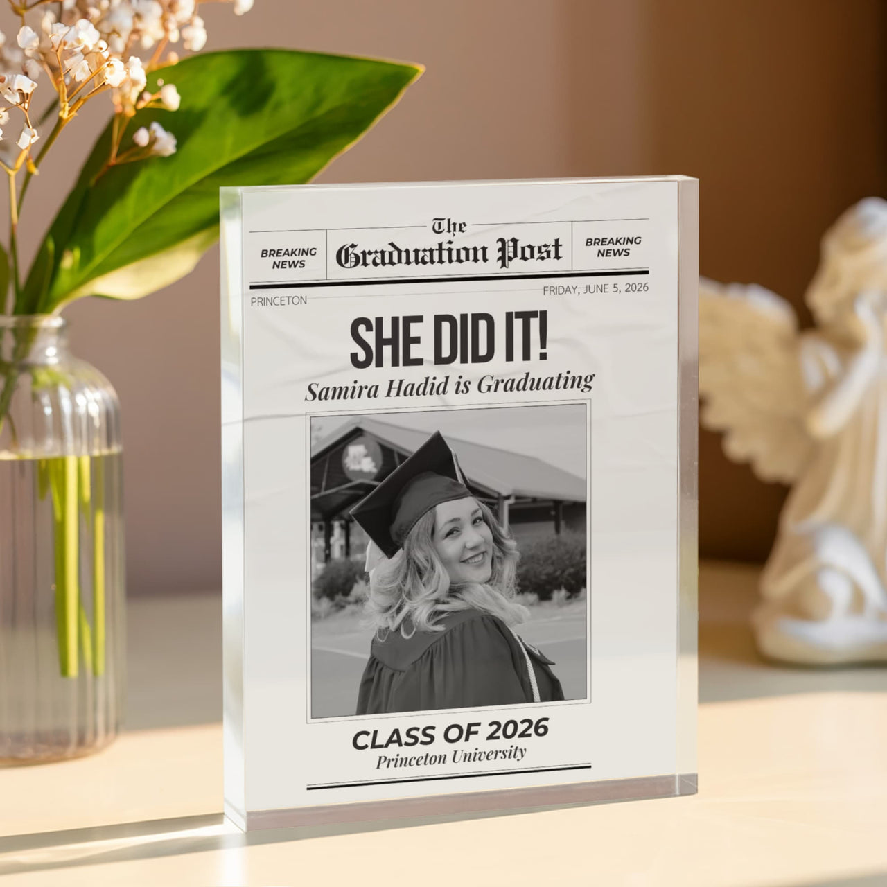 Printed Acrylic Block - Graduation