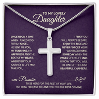 Cross Necklace with Snake Chain for Daughter - Mother's Day Gift