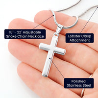 Cross Necklace with Snake Chain for Daughter - Mother's Day Gift
