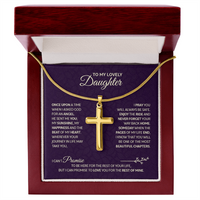 Cross Necklace with Snake Chain for Daughter - Mother's Day Gift